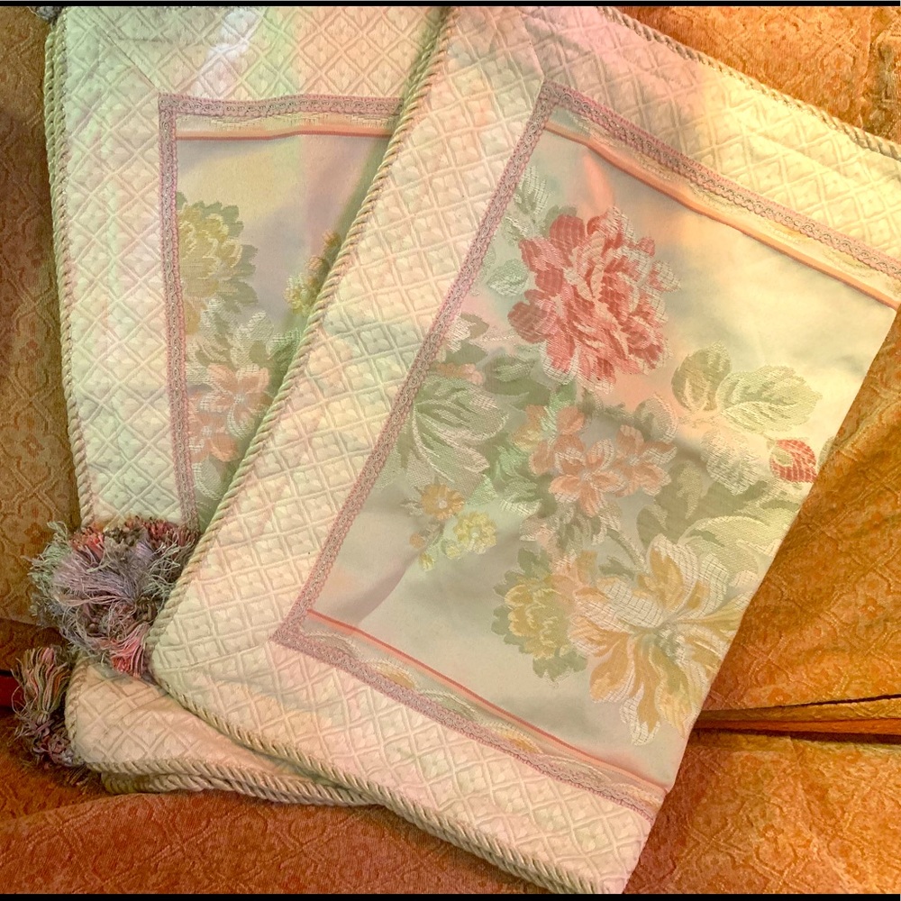 Gorgeous Silk Tapestry Pillow shams button back 2